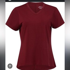 BCG Girls Sign Relaxed V-Neck Jersey T-Shirt Burgundy Size Large 12/14